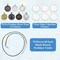 210Pcs Pendant Trays Kit, Bezel Pendant Trays Charms Bulk with Glass Cabochon and Necklace Cords Set for Homemade Necklaces, Jewelry Making, DIY Crafts, Resin Art and Paint Pour Skins